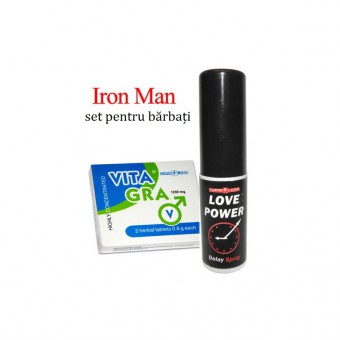 VITA GRA - 4 tablete pentru bărbați + Love Power - Spray pentru întârziere