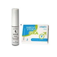 Vita Gra Tablete pentru bărbați + Spray pentru întârziere STUD Horse