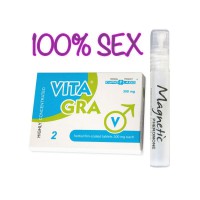 VITA GRA – 2 Tablete pentru bărbați + Parfum cu feromoni